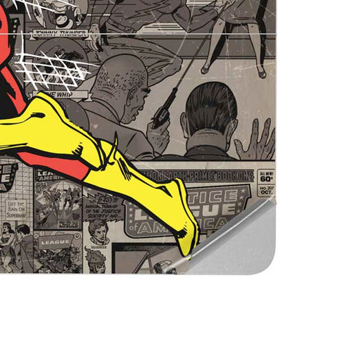 DC Comics The Flash Vintage Action pose pattern Surface Laptop Studio Skin